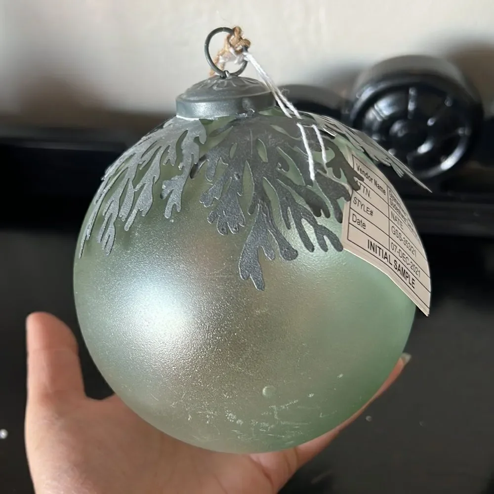 Pottery Barn Glass Ornaments